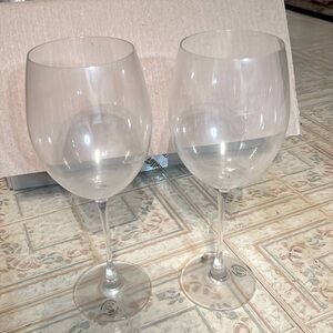 Lot of 2 Lennox extra large wine glasses